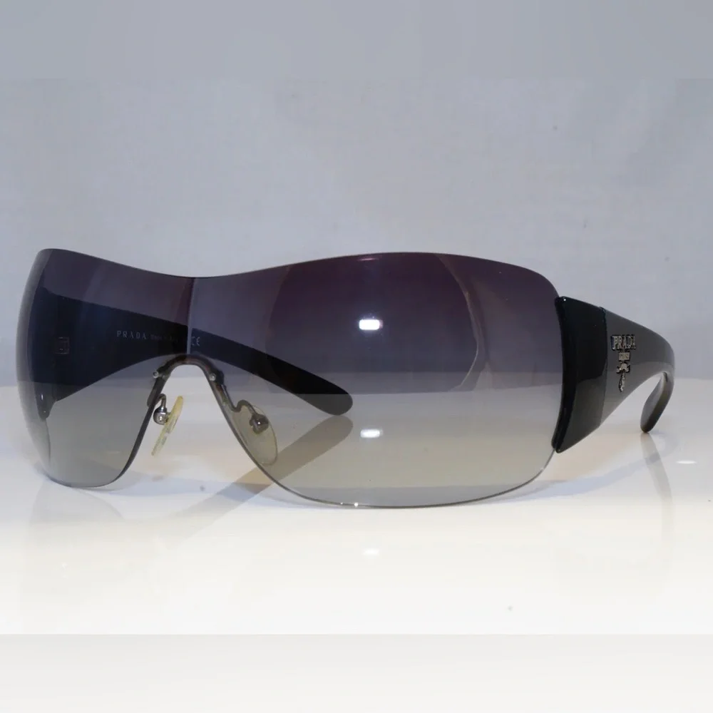 Prada Black and Gray Gradient Shield Sunglasses - Picture 1 of 6